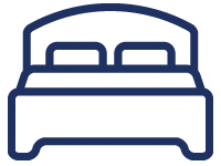 reservations icon, bed